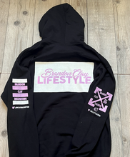 Load image into Gallery viewer, BCLSSS202: #AnyGymIsHome Hoodie - Black / Fuschia / White
